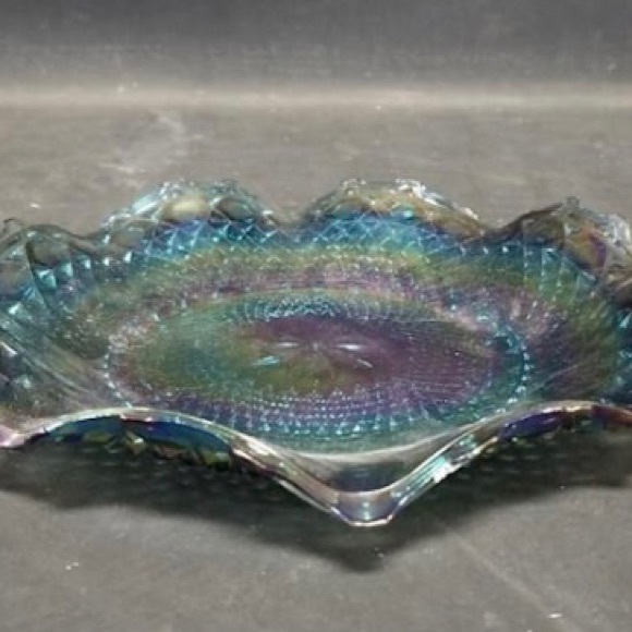 Large Vintage Indiana Carnival Glass Trinket Dish Brand: Indiana Glass - Picture 3 of 4